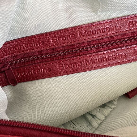 Stone Mountain Red Leather Shoulder Bag - Picture 15 of 15